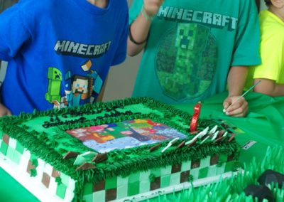 Roblox And Minecraft Birthday Cake